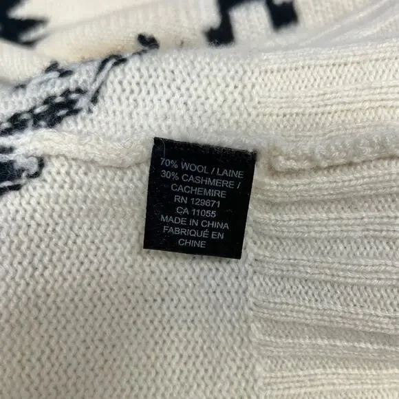 Skull Cashmere Brielle Wool & Cashmere Blend Sweater Size Small - Picture 6 of 9